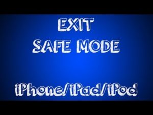 Ipad bị lỗi Exit Safe Mode
