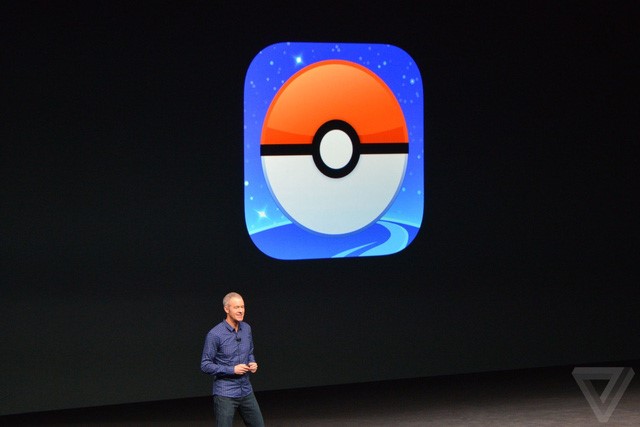 pokemon go và mario tại sự kiện ra mắt iphone 7