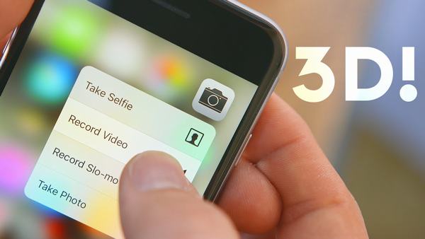 3D Touch trên iphone 6s và 6s Plus